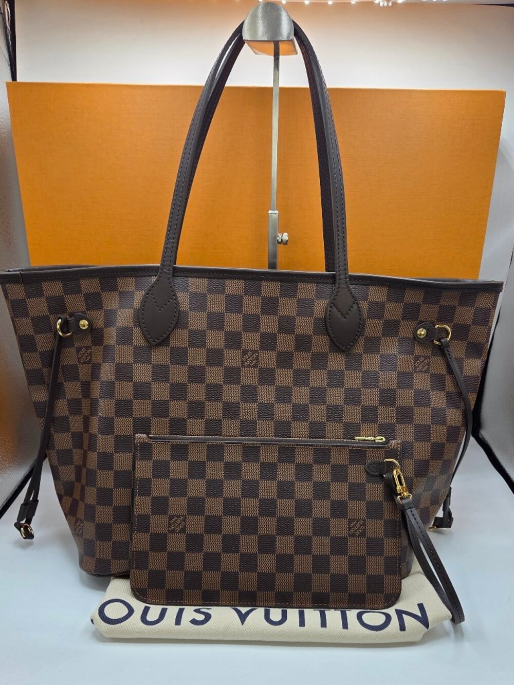 Women's Damier Ebene Neverfull MM